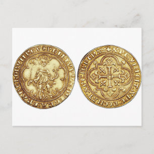 CARTE POSTALE SCEAU DES CHEVALIERS DE TEMPLAR