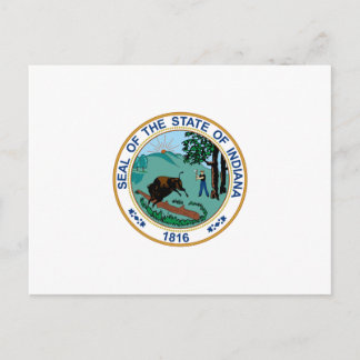 Carte Postale Sceau d'état de l'Indiana