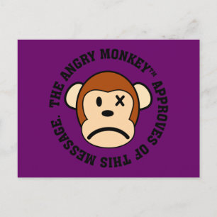 Carte Postale Sceau d'homologation : Message approuvé par Angry 