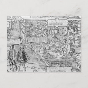 Carte Postale Scène bancaire