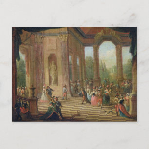 Carte Postale Scène dans une balle masquée