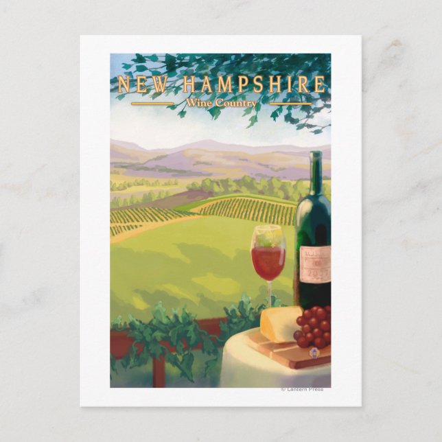 Carte Postale Scène de campagne du New Hampshire (Devant)