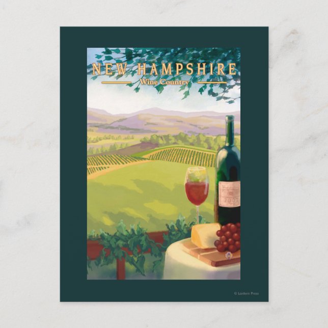 Carte Postale Scène de campagne du New Hampshire (Devant)