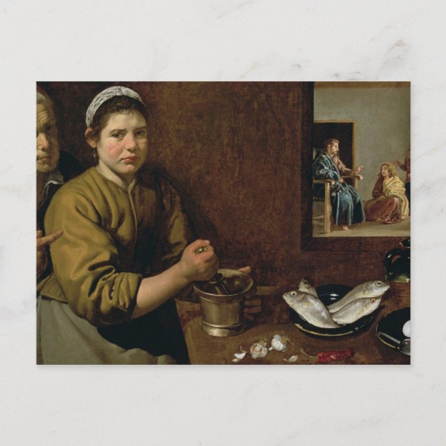 Carte Postale Scène de cuisine (Devant)