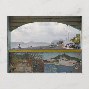 Carte Postale Scène de la mer des Caraïbes
