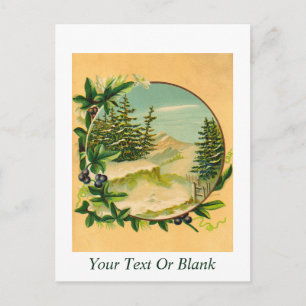 Carte Postale Scène de montagne rustique