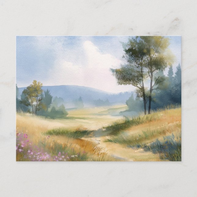 Carte Postale Scène de nature forestière  (Devant)