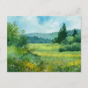 Carte Postale Scène de nature forestière 