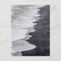 Scène de plage en noir et blanc
