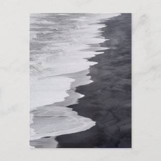 Carte Postale Scène de plage en noir et blanc