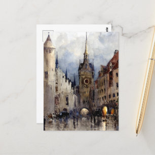 Carte Postale Scène de rue à Munich, Ross Turner