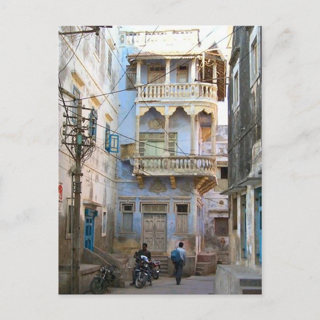 Carte Postale Scène de rue indienne (Devant)