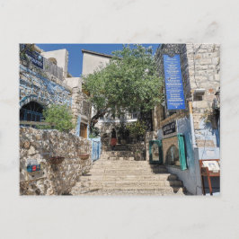 Carte Postale Scène de rue - Tzfat, Israël