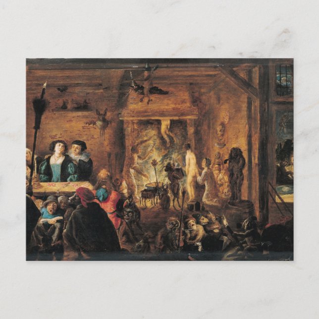 Carte Postale Scène de sorcellerie, 1633 (Devant)