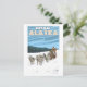 Carte Postale Scène de traînée de chien - Katmai, Alaska (Debout devant)
