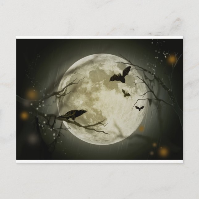 Carte Postale Scène d'Halloween (Devant)