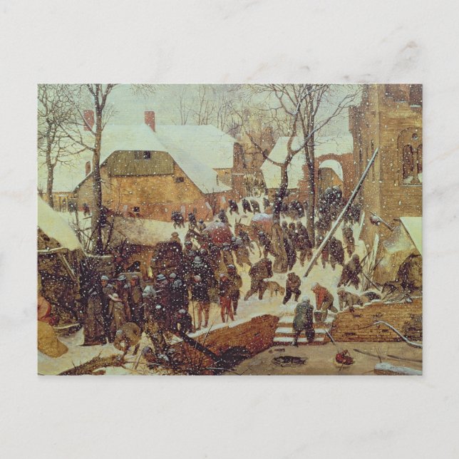 Carte Postale Scène d'hiver, XVIème siècle (Devant)