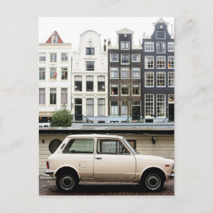 Carte Postale Scène du canal d'hiver d'Amsterdam