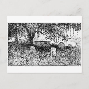 Carte Postale Scène du cimetière d'Halloween