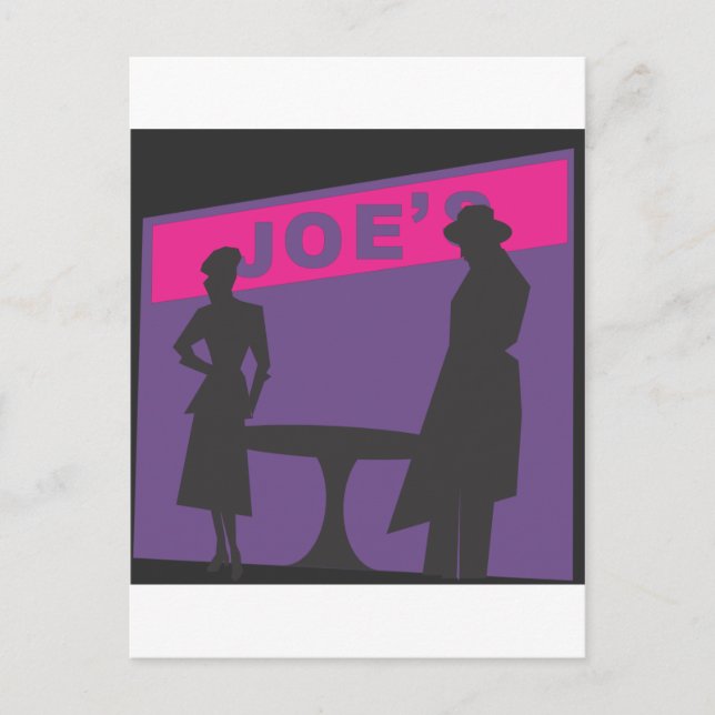 Carte Postale Scène du film Noir (Devant)