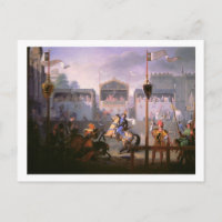 Scène d'un tournoi au quatorzième siècle, 1