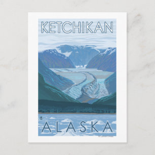 Carte Postale Scène glaciaire - Ketchikan, Alaska