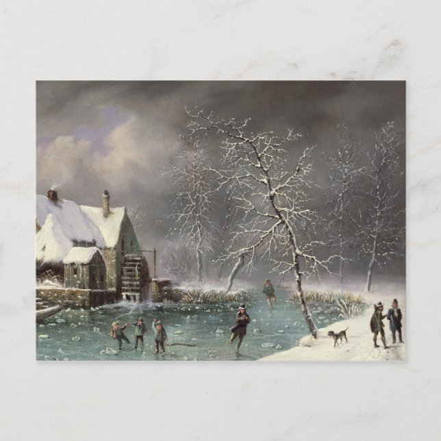Carte Postale Scène hivernale (Devant)