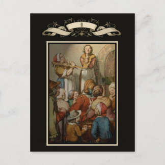 Carte Postale Scène médiévale