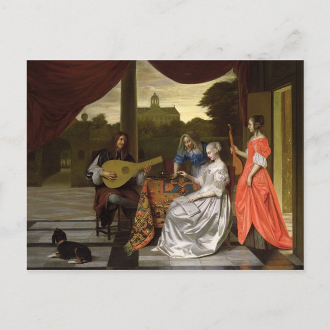 Carte Postale Scène musicale à Amsterdam (Devant)