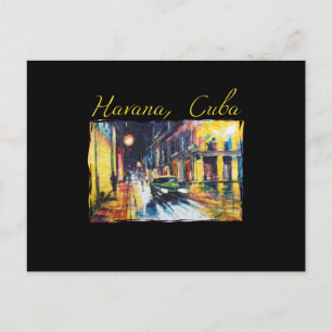 Carte Postale Scène nocturne à La Havane Cuba - Habana Vieja
