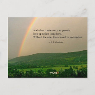 Carte Postale Scène Rainbow Inspirationnelle et (en option) PC