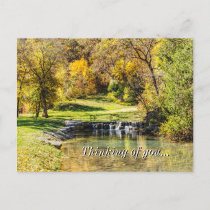 Carte Postale Scène sereine à Dogwood Creek en pensant à toi