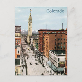 Carte Postale Scène vintage de la rue Colorado