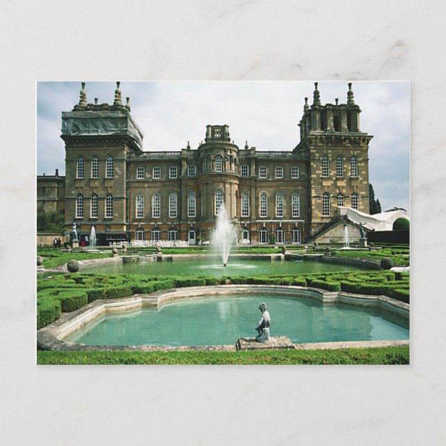 Carte Postale Scènes anglaises, Palais de Blenheim (Devant)