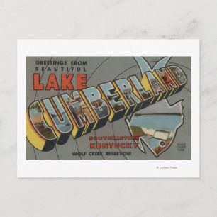 Carte Postale Scènes de grandes lettres - Lac Cumberland, KY