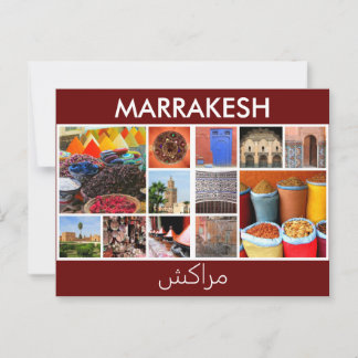 Carte Postale scènes de Marrakech Maroc