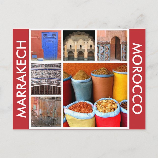 Carte Postale scènes marrakech maroc (Devant)