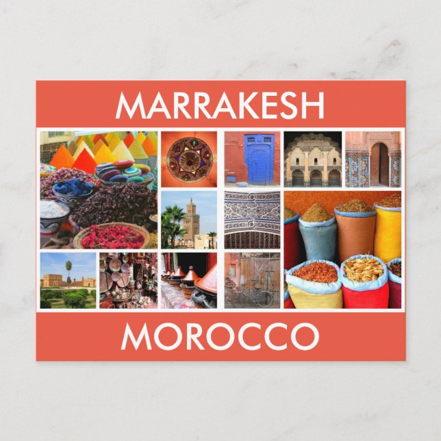 Carte Postale scènes marrakech maroc (Devant)
