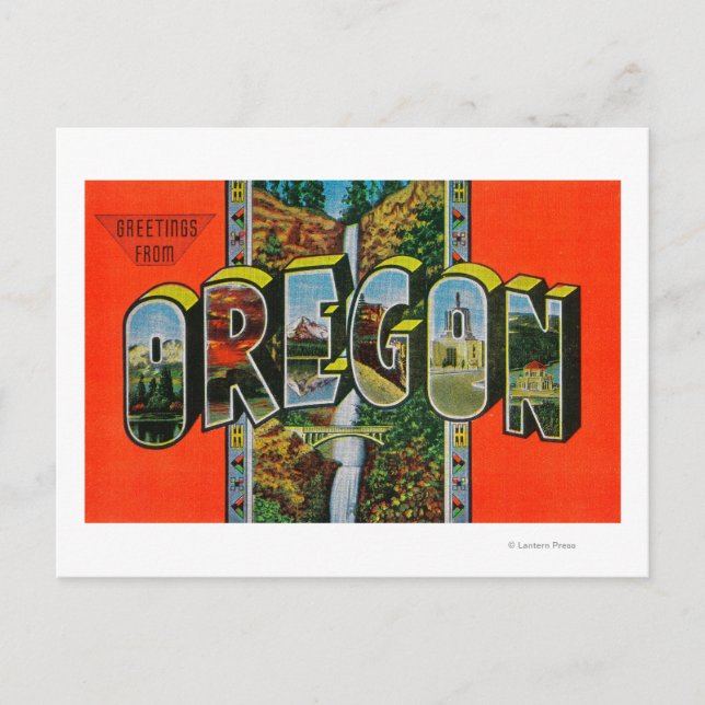 Carte Postale Scènes OregonGrandes Lettre (Devant)