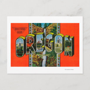 Carte Postale Scènes OregonGrandes Lettre
