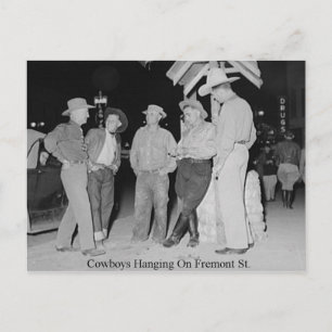 Carte Postale Scènes vintages de Las Vegas Street