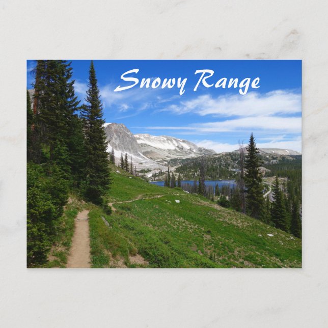 Carte Postale Scenic Hiking Snowy Range Mountain Summit Wyoming (Devant)