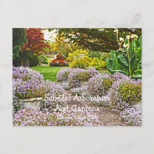carte postale, Schedel Arboretum et jardins