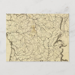 Carte Postale Schéma de la France