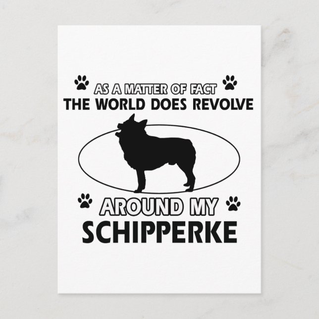 CARTE POSTALE SCHIPPERKE (Devant)