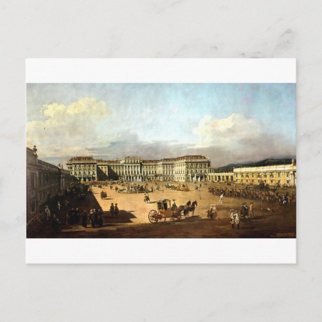 Carte Postale Schloss Schonbrunn par Bernardo Bellotto (Devant)