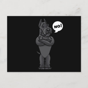 Carte Postale Schnauzer géant têtu