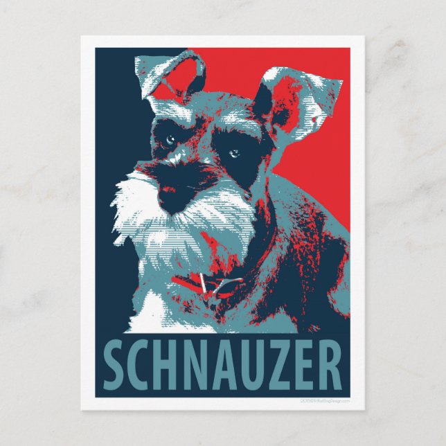 Carte Postale Schnauzer par Hope Dogs (Devant)
