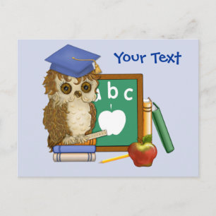 Carte Postale Scholar Owl