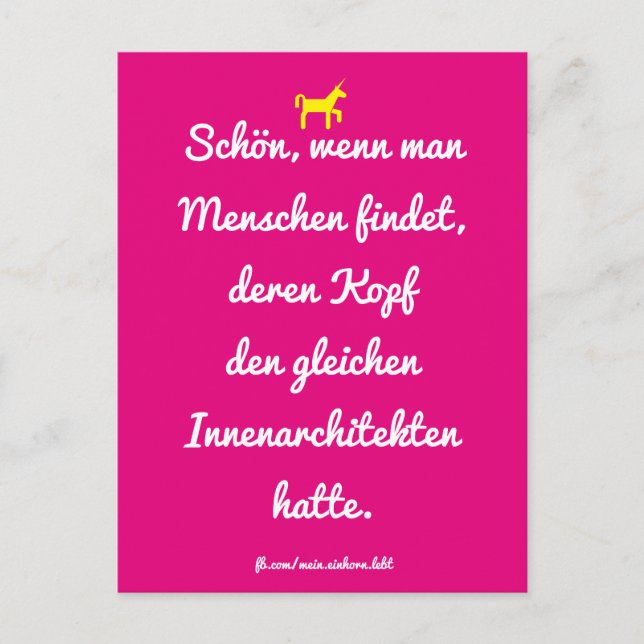 Carte Postale Schön, Wenn man Menschen wie dich findet. (Devant)